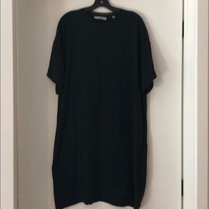 Vince Silk T Shirt Dress